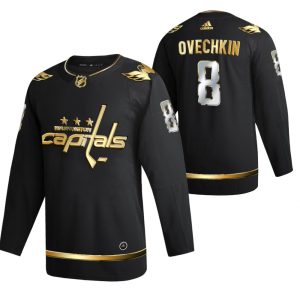 Washington Capitals Trikot Alexander Ovechkin Schwarz 2021 Golden Edition Limited Authentic